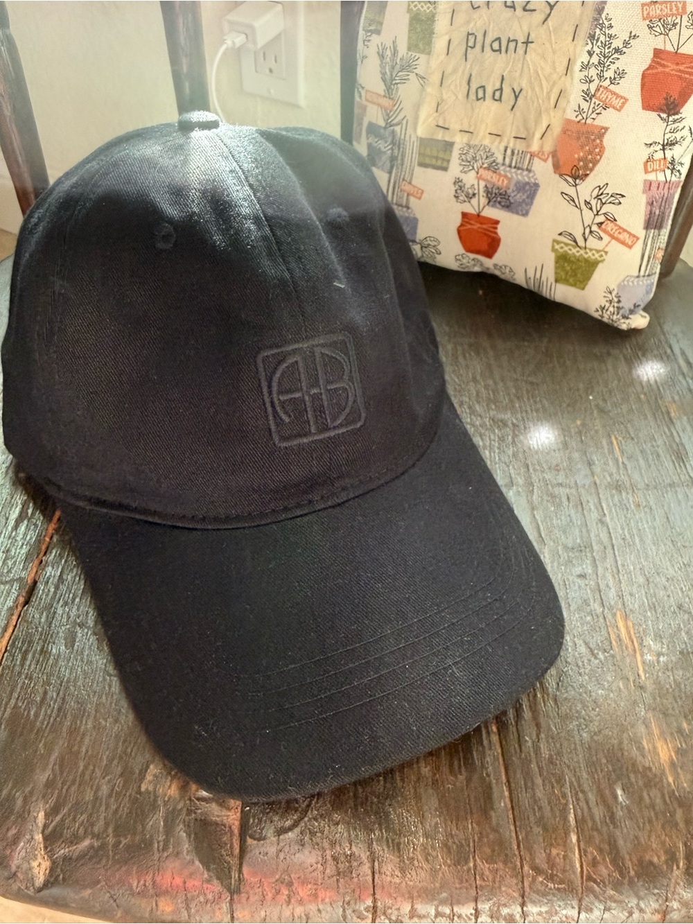 Anine Bing Jeremy Baseball Cap - Black on black